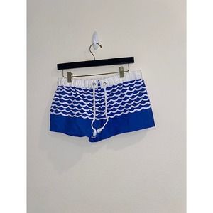 Seafolly Blue and White Athletic Shorts